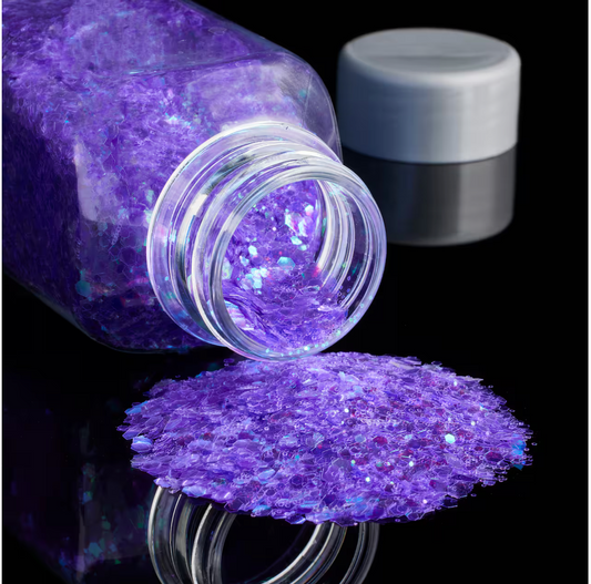 chunky fairy purple glitter