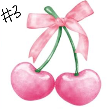 pink bows/lucky
