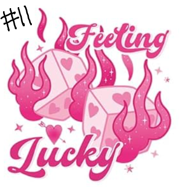 pink bows/lucky