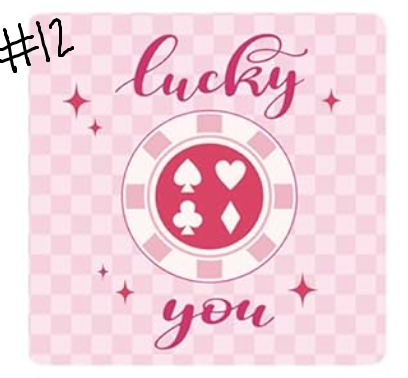 pink bows/lucky