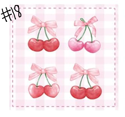 pink bows/lucky