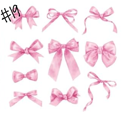 pink bows/lucky